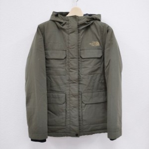 THE NORTH FACE GOTHAM PARKA NDW91645 フード付き サイズL ナイロン ダウンジャケット カーキ レディース ザノースフェイス【中古】3-11