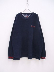 TOMMY HILFIGER 古着 フリーストレーナー スウェット ネイビー メンズ トミーヒルフィガー【中古】2-1004T♪