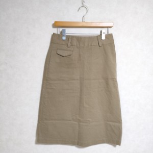 MARGARET HOWELL LIGHT COTTON TWILL コットンチノスカート 578-0232602 ロングスカート  マーガレットハウエル【中古】3-0601G△