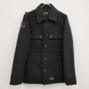 WTAPS 22LTDT-JKM05 CPO JK JACKET WOOLMELTON ウールシャツジャケット サイズ2 ジャケット ブラック メンズ ダブルタップス【中古】3-10