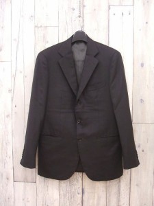 green label relaxing/DORMEUIL サイズ46 テーラードジャケット ブラック メンズ グリーンレーベルリラクシング/ドーメル【中古】9-1230T