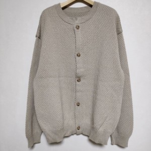 crepuscule 新品 Popcorn Crewneck Cardigan 定価19800円 サイズ1 カーディガン ニット ベージュ メンズ クレプスキュール【中古】3-1126