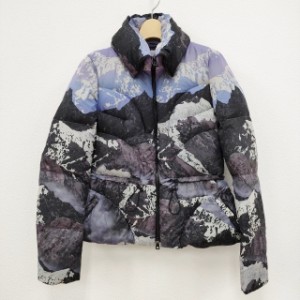 Peter Pilotto ピーター ピロット Alps パデッド サイズUK6 ダウンベスト パープル ブラック チャコールグレー レディース【中古】3-1103