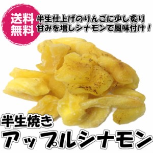 半生焼きアップルシナモン ドライアップル シナモン味500g ドライフルーツ 送料無料（焼きりんご500g）りんご アップル リンゴ チャック