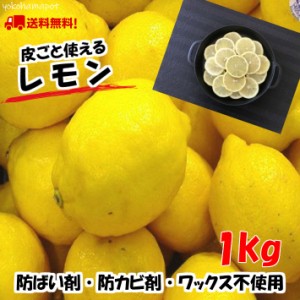 皮ごと使える（防ばい剤不使用 輸入レモン 1kg サイズ込 約6〜11個　クール 便）防腐剤・ワックス不使用 レモン サイズ込　青果　送料無