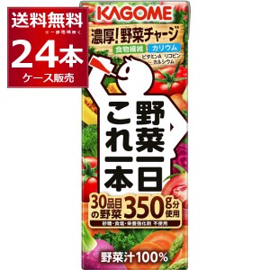 野菜ジュース カゴメ 野菜一日これ一本 200ml×24本(1ケース)[送料無料※一部地域は除く]