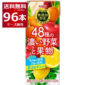 キリン 48種濃い野菜と果物 200ml×96本(4ケース)[送料無料※一部地域は除く]