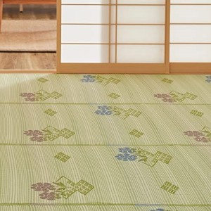 【新生活】 洗えるい草風カーペット ＃110 ５8間8帖 (352cm × 352cm) 【取寄商品】【北海道・沖縄送料別】