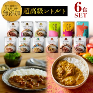 レトルト カレー セット 一人暮らし 詰め合わせ 38種類から選べる6食セット 無添加 にしきや 国産 送料無料