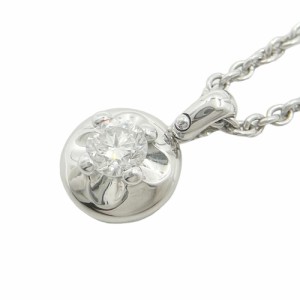 BVLGARI ブルガリ ネックレス コロナ ペンダント 1Pダイヤ ジュエリー アクセサリー 750 18金 K18ホワイトゴールド    ダイヤモンド レデ