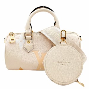 LOUIS VUITTON ルイヴィトン ショルダーバッグ バイカラーモノグラムアンプラント パピヨンBB 小さめ ハンドバッグ ベージュ M45708    