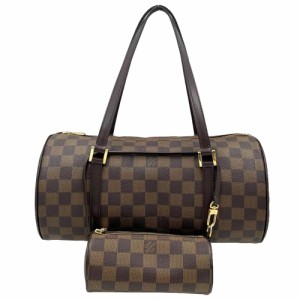 LOUIS VUITTON ルイヴィトン ハンドバッグ 肩掛け ダミエ パピヨン30 ボストンバッグ 鞄 かばん ポーチ付き N51303    ブラウン 茶 ゴー