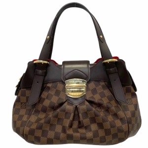 LOUIS VUITTON ルイヴィトン ハンドバッグ ダミエ システィナPM 肩掛け 鞄 かばん N41542    ブラウン 茶 ゴールド金具 レディース【中古