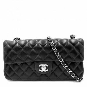 CHANEL シャネル ショルダーバッグ マトラッセ チェーン ターンロック 肩掛け ココマーク ココ 鞄 かばん  ラムスキン   ブラック 黒 シ