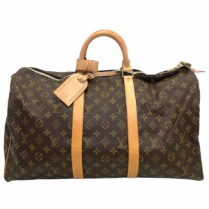 LOUIS VUITTON ルイヴィトン ボストンバッグ モノグラム キーポル50 トラベルバッグ メンズ レディース 鞄 かばん M41424    ブラウン 茶