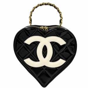 CHANEL シャネル ハンドバッグ マトラッセ ハートバニティバッグ ココマーク キルティング ココ ヴィンテージ かばん 鞄 パテントレザー 