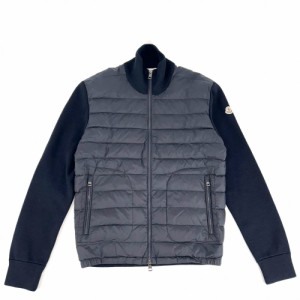 MONCLER モンクレール ブルゾン MAGLIONE TRICOT CARDIGAN アウター ジップアップ 薄手 2サイズ L E20919412700 ガンメタル金具 ナイロン