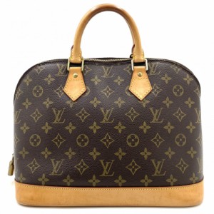 LOUIS VUITTON ルイヴィトン ハンドバッグ モノグラム アルマ Alma 鞄 かばん M51130    ブラウン 茶 ゴールド金具 レディース【中古品】