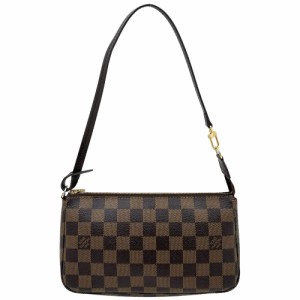 LOUIS VUITTON ルイヴィトン ハンドバッグ ダミエ ポシェットアクセソワール アクセサリーポーチ 肩掛け かばん 鞄 N41206　    ブラウン