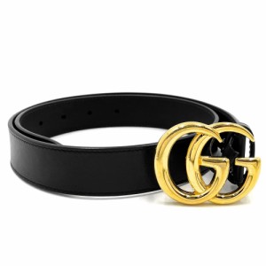 GUCCI グッチ ベルト インターロッキングG GGレザーベルト ファッションアイテム ダブルGバックル 75/30 小物 414516 レザー    ブラック