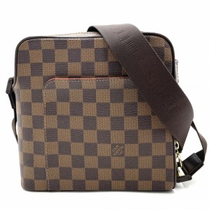 LOUIS VUITTON ルイヴィトン ショルダーバッグ ダミエ オラフPM 肩掛け 斜め掛け 鞄 かばん N41442    ブラウン 茶 ゴールド金具 レディ