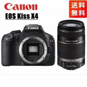 キヤノン Canon EOS Kiss X4 EF-S 55-250mm 望遠 レンズセット 手振れ補正 デジタル一眼レフ カメラ 中古