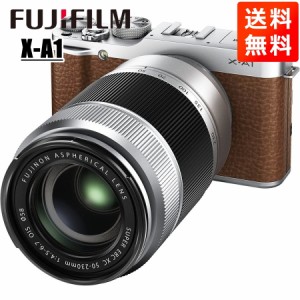 富士フイルム FUJIFILM X-A1 50-230mm 望遠 レンズキット ブラウン ミラーレス一眼 カメラ 中古