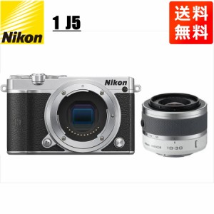 ニコン Nikon J5 シルバーボディ 10-30mm ホワイト レンズセット ミラーレス一眼 カメラ 中古