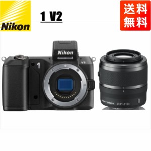 ニコン Nikon V2 ブラックボディ 30-110mm ブラック 望遠 レンズセット ミラーレス一眼 カメラ 中古