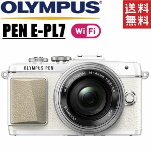 オリンパス OLYMPUS PEN E-PL7 レンズキット ホワイト ミラーレス 一眼レフ 中古