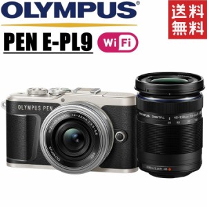 オリンパス OLYMPUS PEN E-PL9 ダブルレンズキット ブラック ミラーレス 一眼レフ 中古