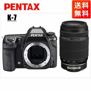 ペンタックス PENTAX K-7 55-300mm 望遠 レンズセット ブラック デジタル一眼レフ カメラ 中古