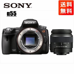 ソニー SONY α55 DT 18-55mm 標準 レンズセット デジタル一眼レフ カメラ 中古