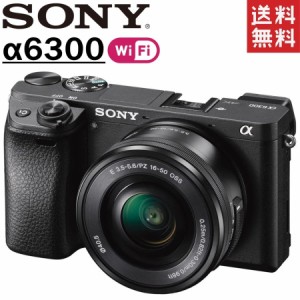 ソニー SONY α6300 ILCE-6300L レンズキット ブラック ミラーレス 一眼レフ カメラ レンズ 中古