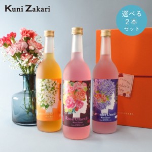 【送料無料】選べる フローラル 梅酒 720ml 2本 ギフトセット / 中埜酒造 國盛 梅酒 リキュール 飲み比べ 果実酒 ローズ バラ 薔薇 ジャ