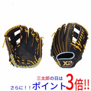 送料無料 XANAX(ザナックス) 軟式用グラブ ザナパワー 内野手用 R(右投用) BRG23WB1K 5090 ネイビー×ブラック