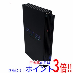 【中古即納】送料無料 ソニー SONY PS2 ミッドナイト・ブラック SCPH-50000NB コントローラーなし