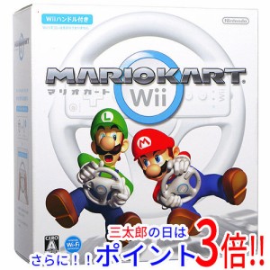 【中古即納】送料無料 任天堂 マリオカートWii 「Wiiハンドル」×1 同梱 ディスク傷