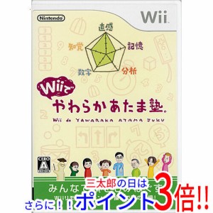 【中古即納】任天堂 Wiiでやわらかあたま塾 Wii ディスク傷