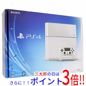 【中古即納】送料無料 SONY プレイステーション4 500GB ホワイト CUH-1100AB02 本体いたみ 元箱あり