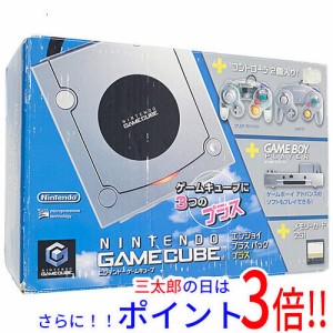 【中古即納】送料無料 任天堂 ゲームキューブ エンジョイプラスパック＋ シルバー 元箱あり