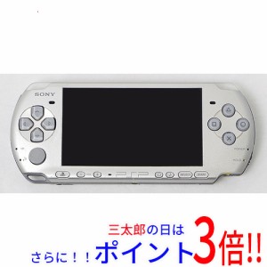 【中古即納】送料無料 SONY PSP ミスティック・シルバー PSP-3000 MS バッテリーなし