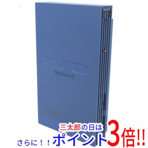 【中古即納】送料無料 SONY プレイステーション2 SCPH-39000TB 日焼け コントローラーなし