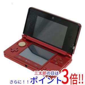動作品 ニンテンドー New3DSLL メタリックレッド 華々しい 本体 のみ
