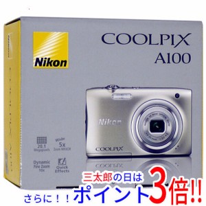 【新品即納】送料無料 ニコン Nikon デジカメ COOLPIX A100SL シルバー 2005万画素 COOLPIX（ニコン） SDメモリーカード HD（1280x720） 