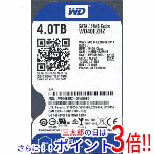 【新品即納】送料無料 ウェスタンデジタル Western Digital製HDD WD40EZRZ-RT2 4TB SATA600 5400 3.5インチ