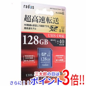 送料無料 【新品訳あり(箱きず・やぶれ)】 radius SDXCメモリーカード RP-SDU128X 128GB Class10 UHS-I Class1