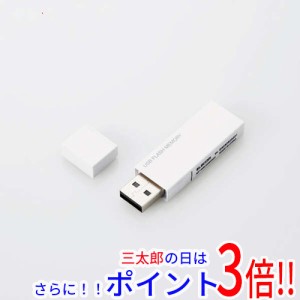 【新品即納】送料無料 エレコム ELECOM キャップ式USBメモリ MF-MSU2B64GWH 64GB ホワイト 32GB