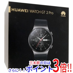 【新品即納】送料無料 ファーウェイ Huawei HUAWEI WATCH GT 2 Pro Night Black VID-B19 円形（ラウンド） ブラック 消費カロリー計算 Bl