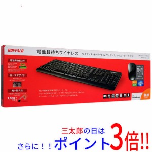 【新品即納】送料無料 バッファロー BUFFALO 無線キーボード＆マウスセット BSKBW120SBK ブラック 無線（Bluetooth） 日本語 電池